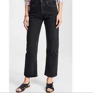 Rag and Bone Maya High-Rise Faded Black Jeans